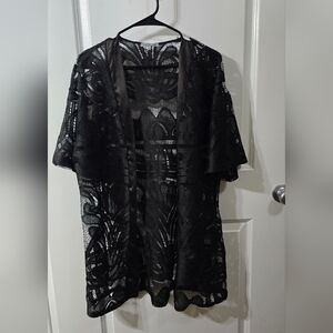 Charlotte Russe Black Lace Cover-Up